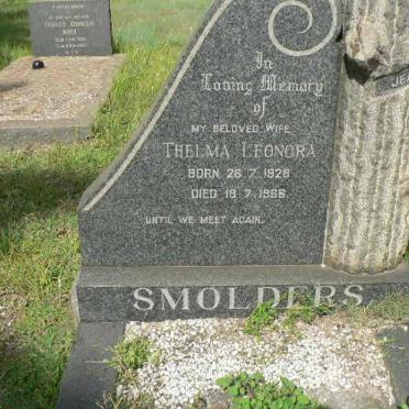 SMOLDERS Thelma Leonora 1928-1966