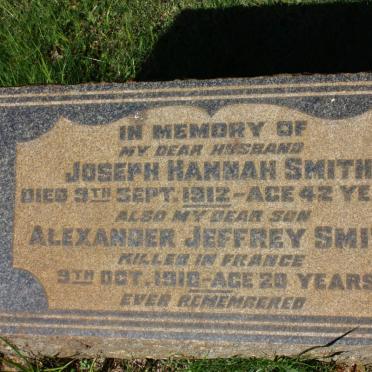 SMITH Joseph Hannah -1912 :: SMITH Alexander Jeffrey -1910