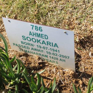 SOOKARIA Ahmed 1941-2007