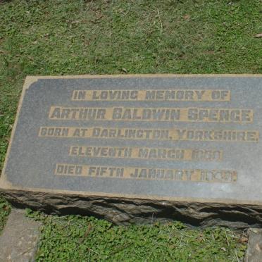 SPENCE Arthur Baldwin 1849-1943 :: SPENCE Rebecca -1947 :: SPENCE Frederick George -1956