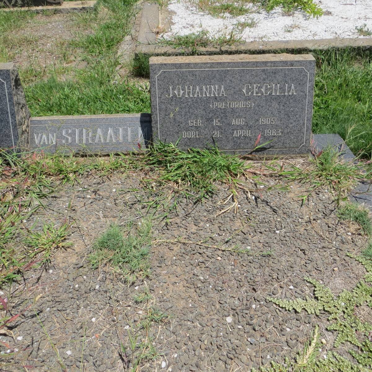 STRAATEN Johanna Cecilia, van nee PRETORIUS 1905-1963