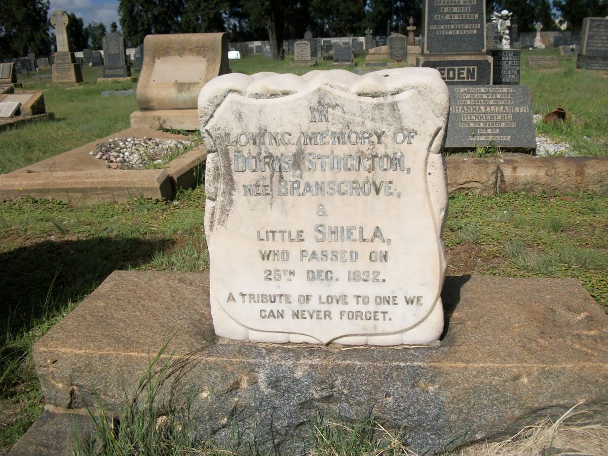 STOCKTON Doris nee BRANSGROVE -1932 :: STOCKTON Shiela -1932