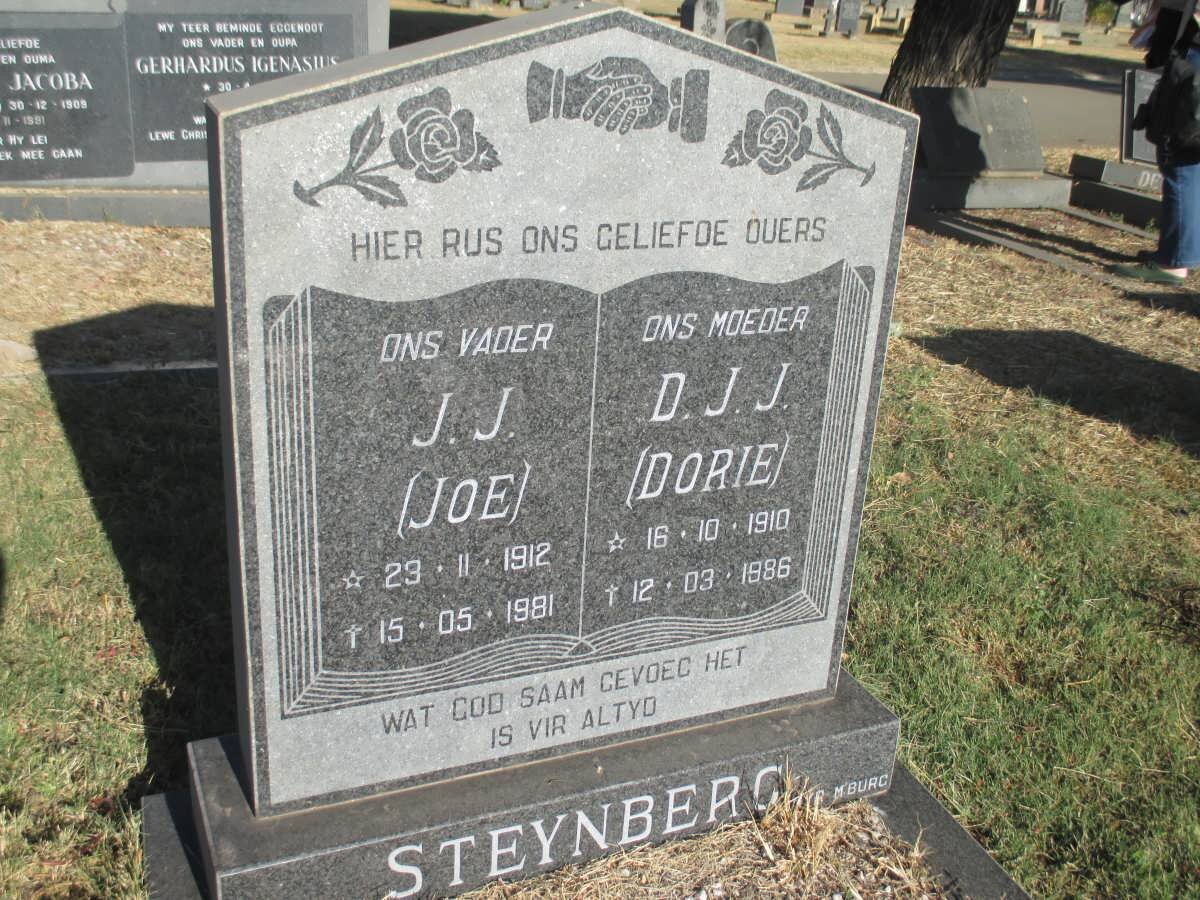 STEYNBERG J.J. 1912-1981 &amp; D.J.J. 1910-1986