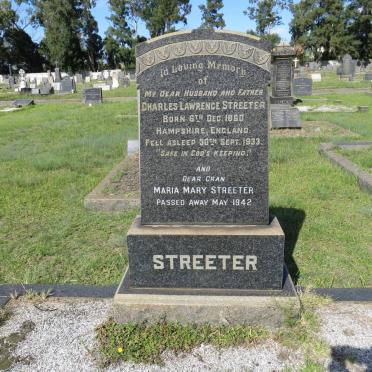 STREETER Charles Lawrence 1860-1933 &amp; Maria Mary -1942