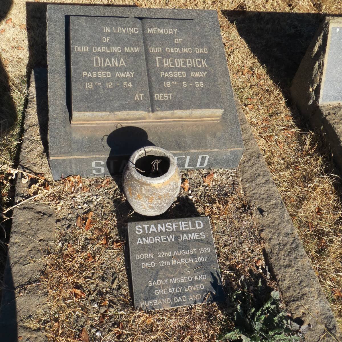 STANSFIELD Frederick -1956 &amp; Diana -1954 :: STANSFIELD Andrew James 1929-2007