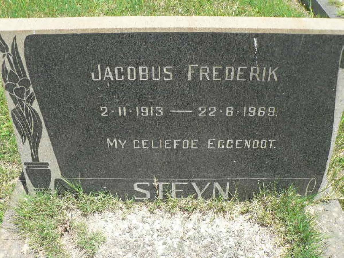 STEYN Jacobus Frederik 1913-1969