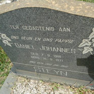 STEYN Daniel Johannes 1918-1971