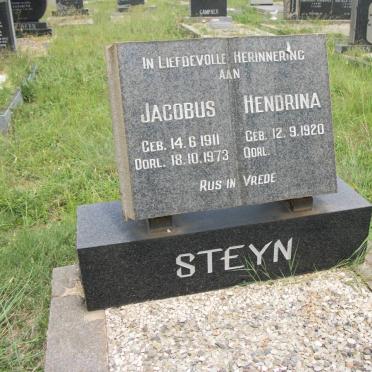 STEYN Jacobus 1911-1973 &amp; Hendrina 1920-
