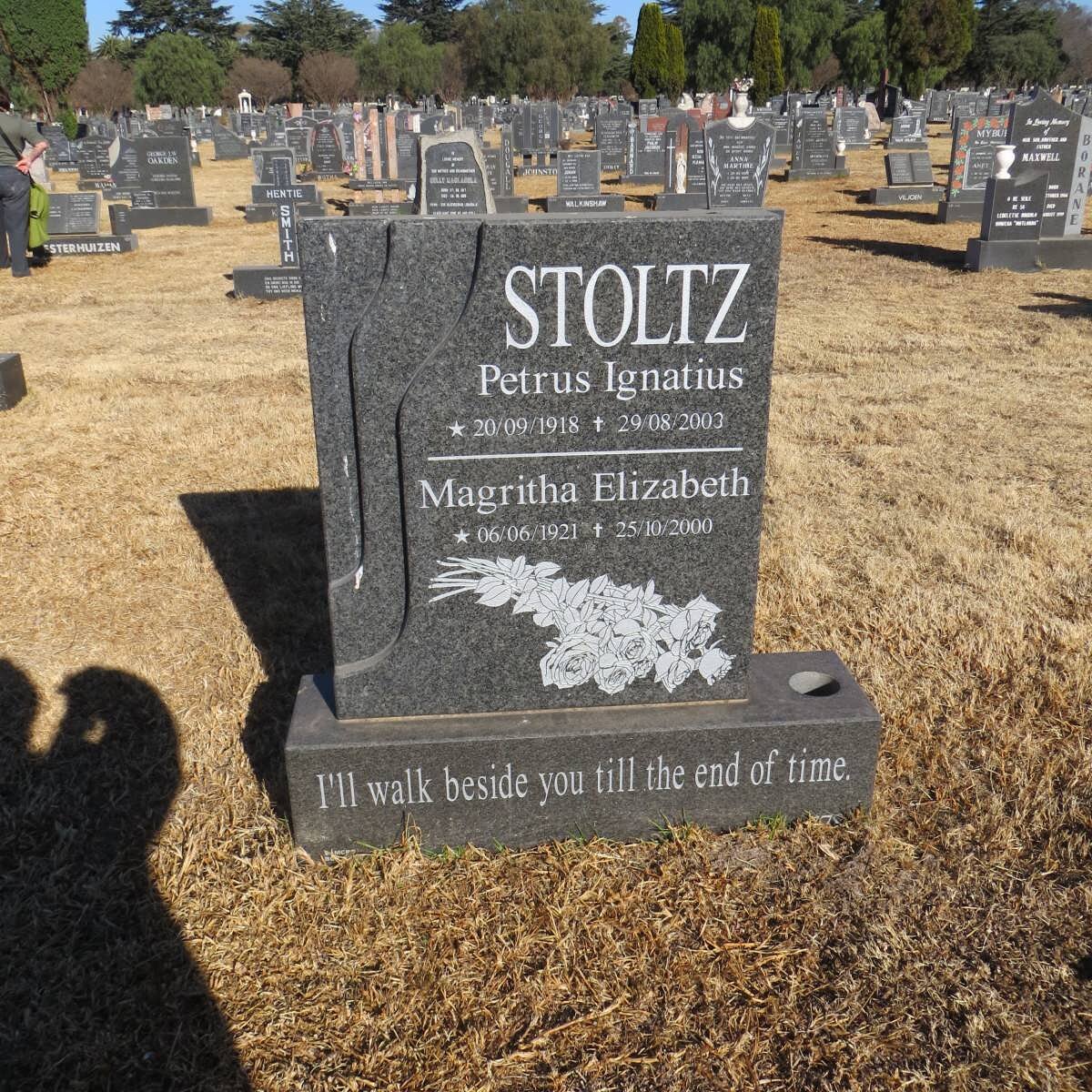 STOLTZ Petrus Ignatius 1918-2003 &amp; Magritha Elizabeth 1921-2000