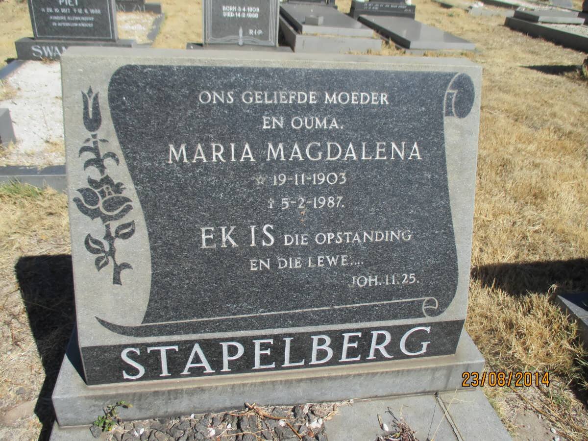 STAPELBERG Maria Magdalena 1903-1987