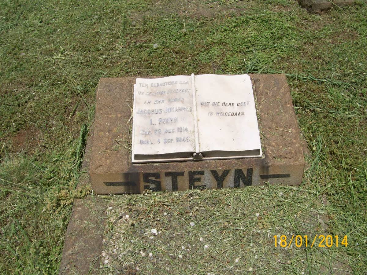 STEYN Jacobus Johannes L. 1914-1948