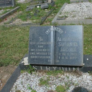 STRYDOM Albertha Susanna Jacoba 1913-1977