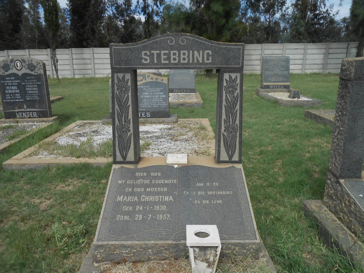 STEBBING Maria Christina 1930-1957