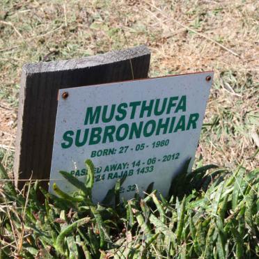 SUBRONOHIAR Mussthufa 1980-2012
