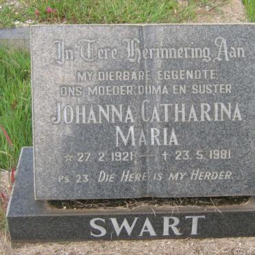 SWART Johanna Catharina Maria 1921-1981