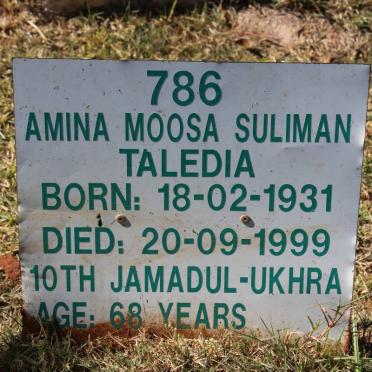 TALEDIA Amina Moosa Suliman 1931-1999