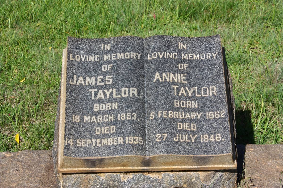 TAYLOR James 1853-1935 &amp; Annie 1862-1946