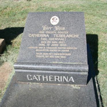 TERBLANCHE Catherina nee ODENDAAL 1937-1959