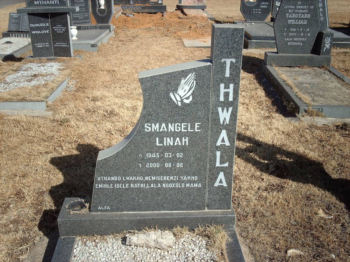 THWALA Smangele Linah 1945-2000