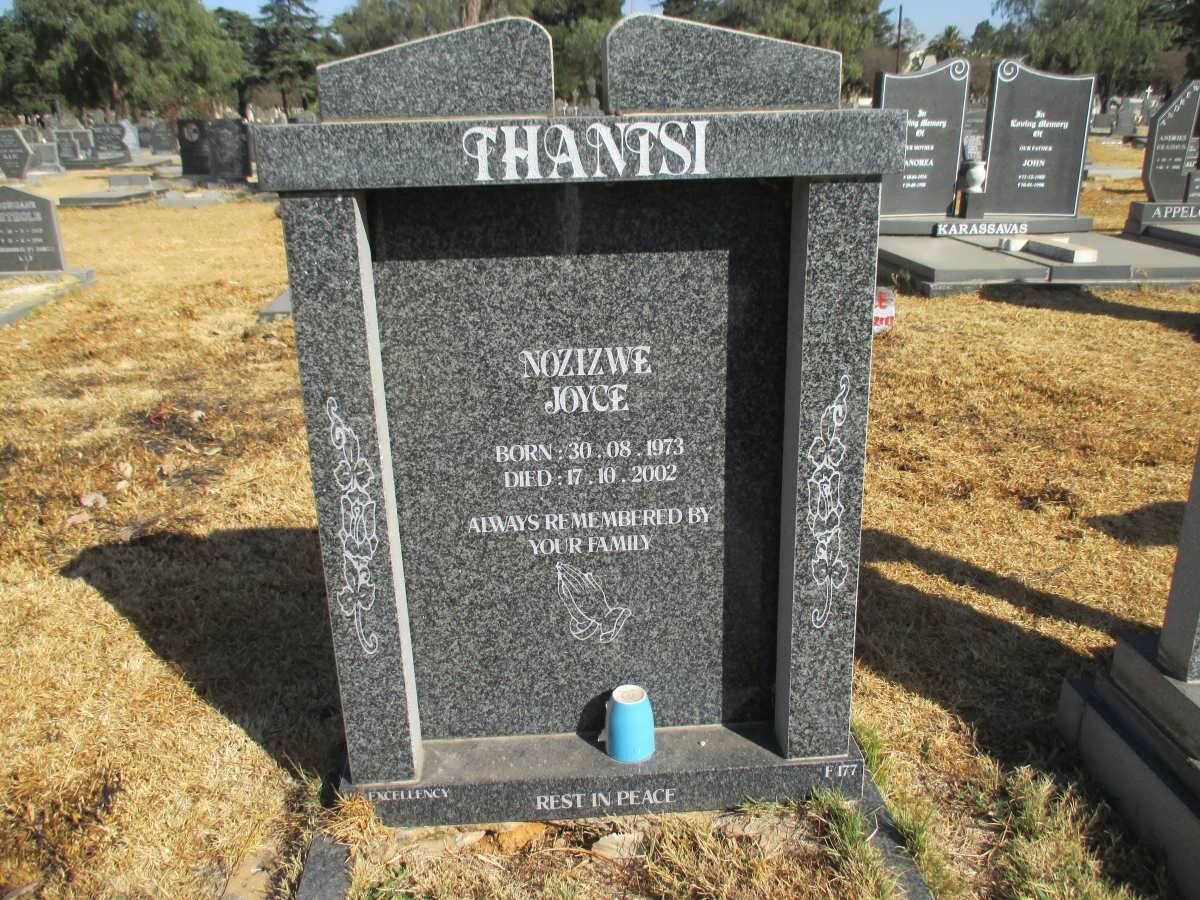 THANTSI Nozizwe Joyce 1973-2002