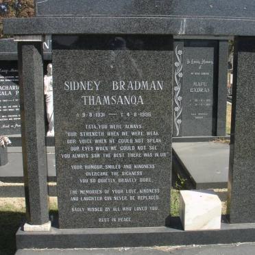 THAMSANOA Sidney Bradman 1931-1996