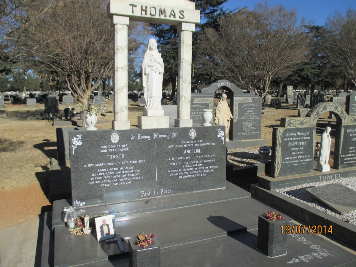 THOMAS Fraser 1920-1989 &amp; Angeline 1912-1963