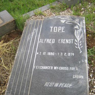TOPE Alfred Ernest 1890-1974 &amp; Maria Sinclair 1892-1982