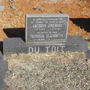 TOIT Jacobus Jeremias, du 1934-1991 &amp; Patricia Elizabeth 1926-