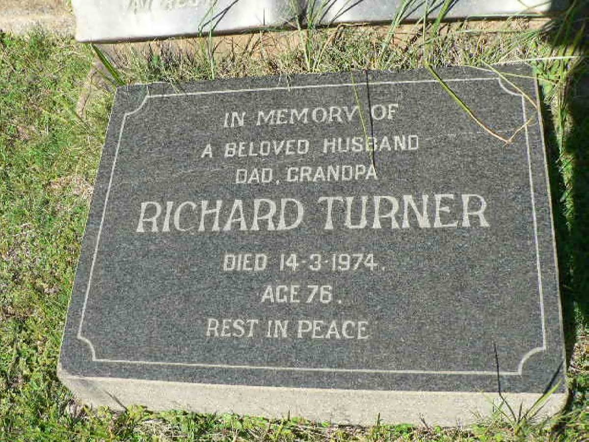 TURNER Richard -1974