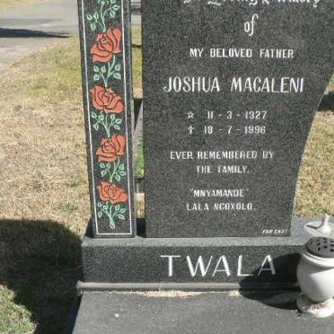 TWALA Joshua Macaleni 1927-1996