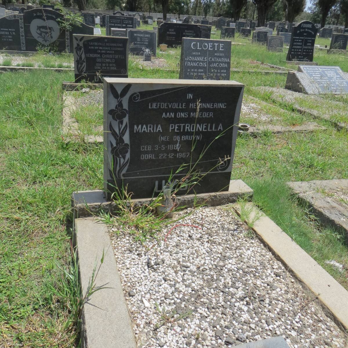 UYS Maria Petronella nee DE BRUYN 1887-1967