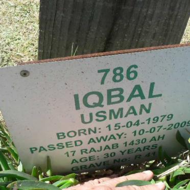 USMAN Iqbal 1979-2009