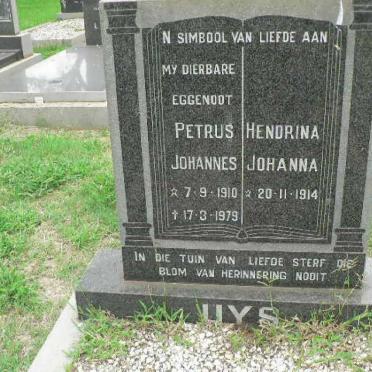 UYS Petrus Johannes 1910-1979 &amp; Hendrina Johanna 1914-