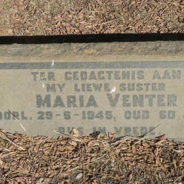 VENTER Maria -1945