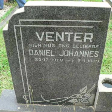 VENTER Daniel Johannes 1929-1979