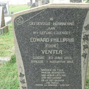 VENTER Edward Phillippus 1933-1955