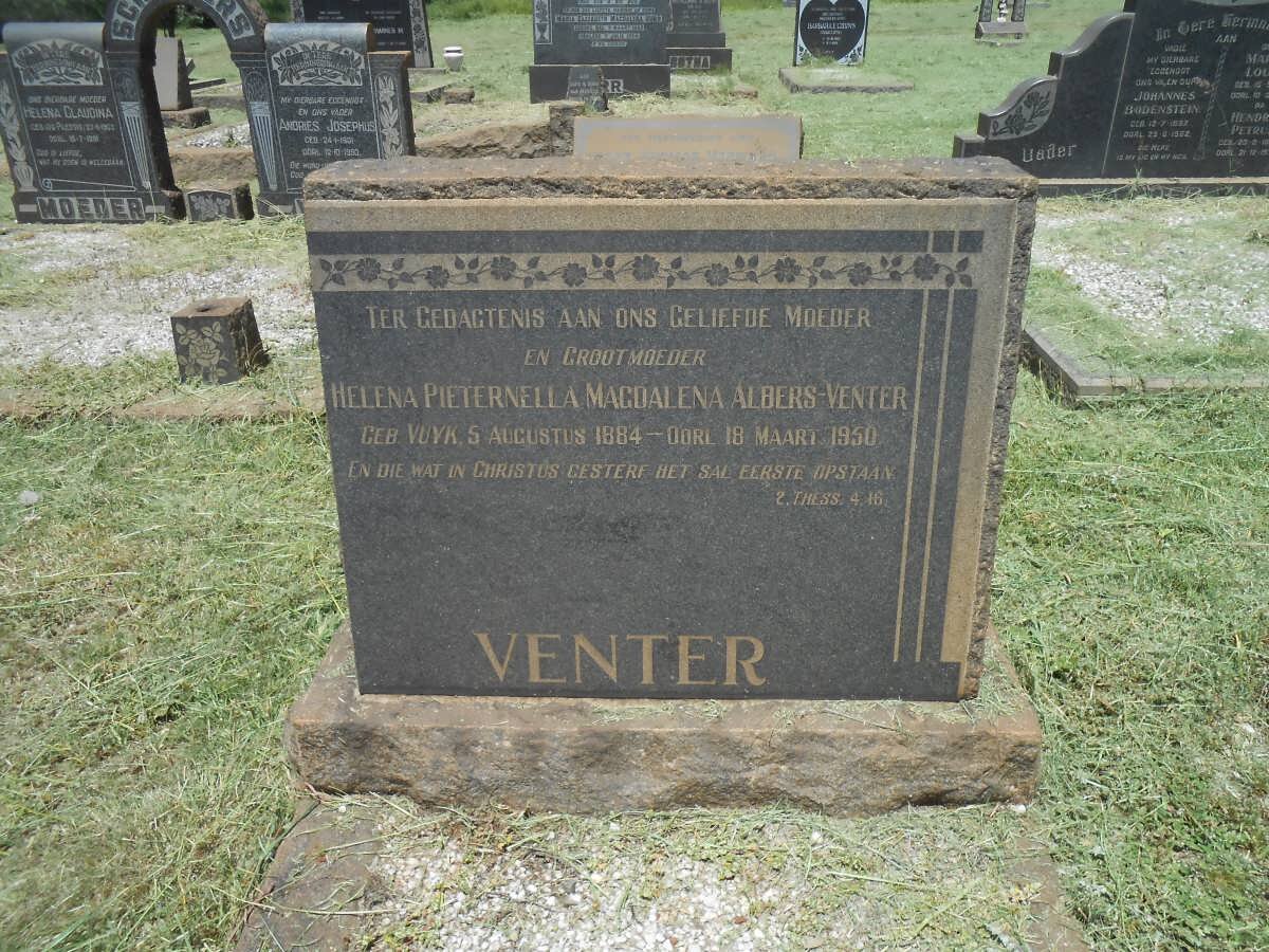 VENTER Helena Pieternella Magdalena Albers 1884-1950