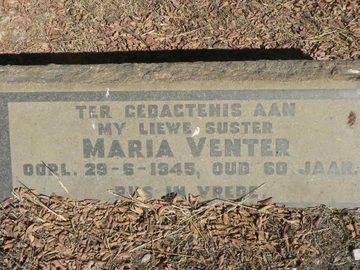 VENTER Maria -1945