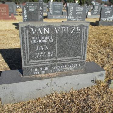 VELZE Jan, van 1920-1997
