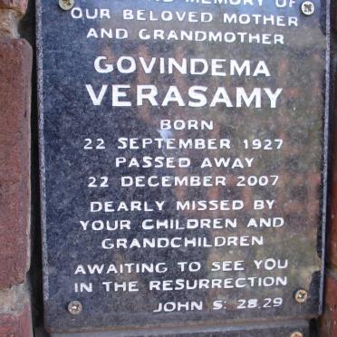 VERASAMY Govindema 1927-2007