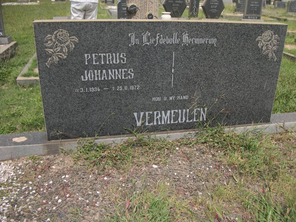 VERMEULEN Petrus Johannes 1934-1972