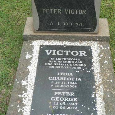 VICTOR Peter George 1943-2012 &amp; Lydia Charlotta 1944-2008 :: VICTOR Peter -1971