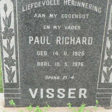 VISSER Paul Richard 1925-1976