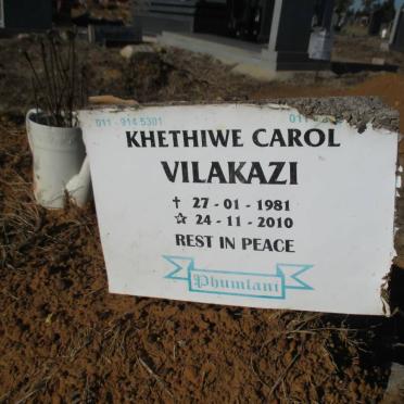 VILAKAZI Khethiwe Carol 1981-2010