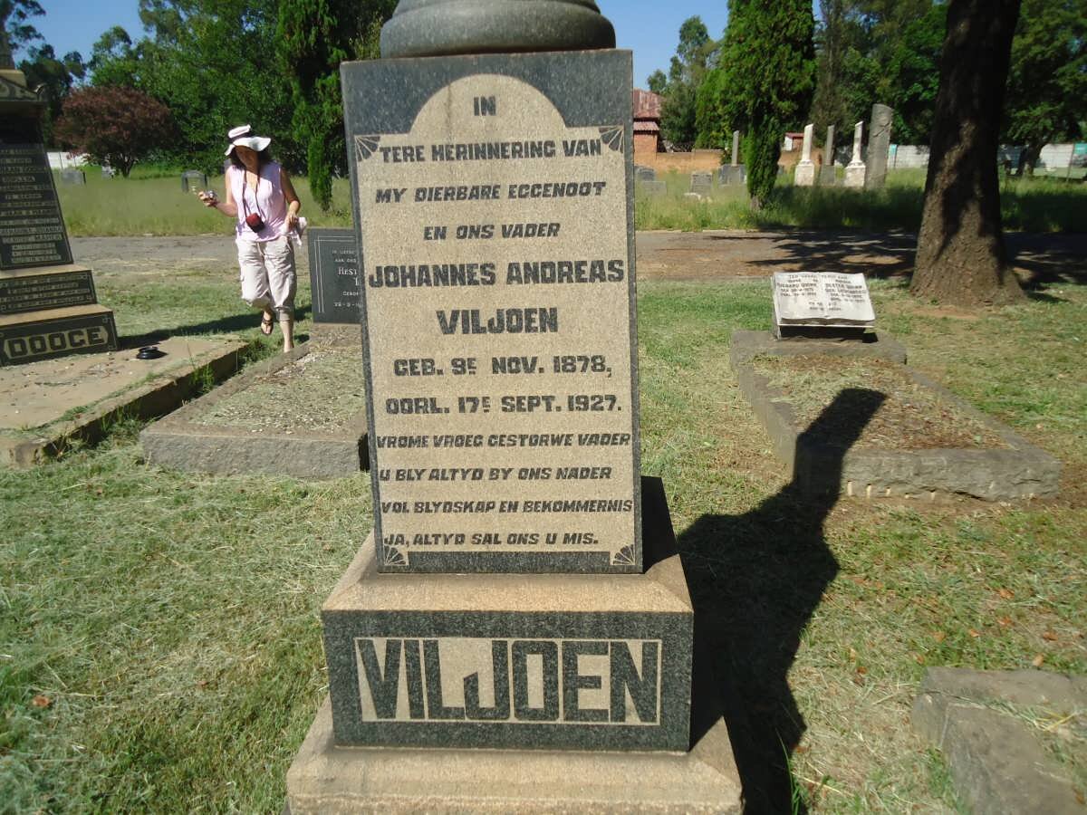 VILJOEN Johannes Andreas 1878-1927
