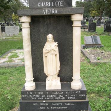 VIEIRA Francisco G. 1893-1979 &amp; Charlette 1902-1972