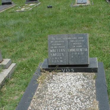 VOS Walters Smuts 1921-1974 &amp; Emmerentia 1922-