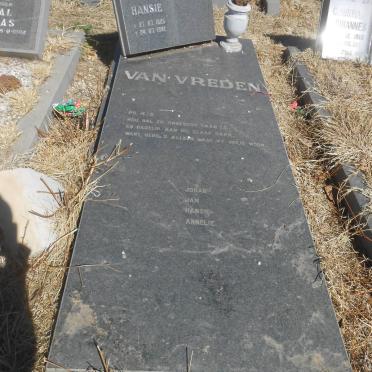 VREEDEN Hansie, van 1925-1992