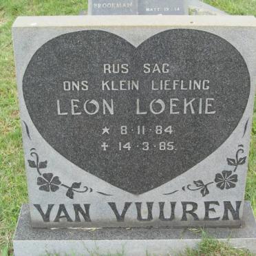 VUUREN Leon Loekie, van 1984-1985