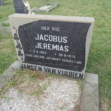 VUUREN Jacobus Jeremias, Jansen van 1955-1975